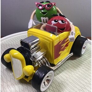 M&M's Mars Corp. Candy/Nut‎ Dispenser "Rebel W/OUT A Clue"Hot Rod Car NWOB 11x7"